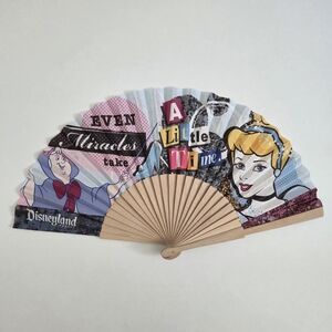 Disney Multicolor Hand Fan with Cinderella Design